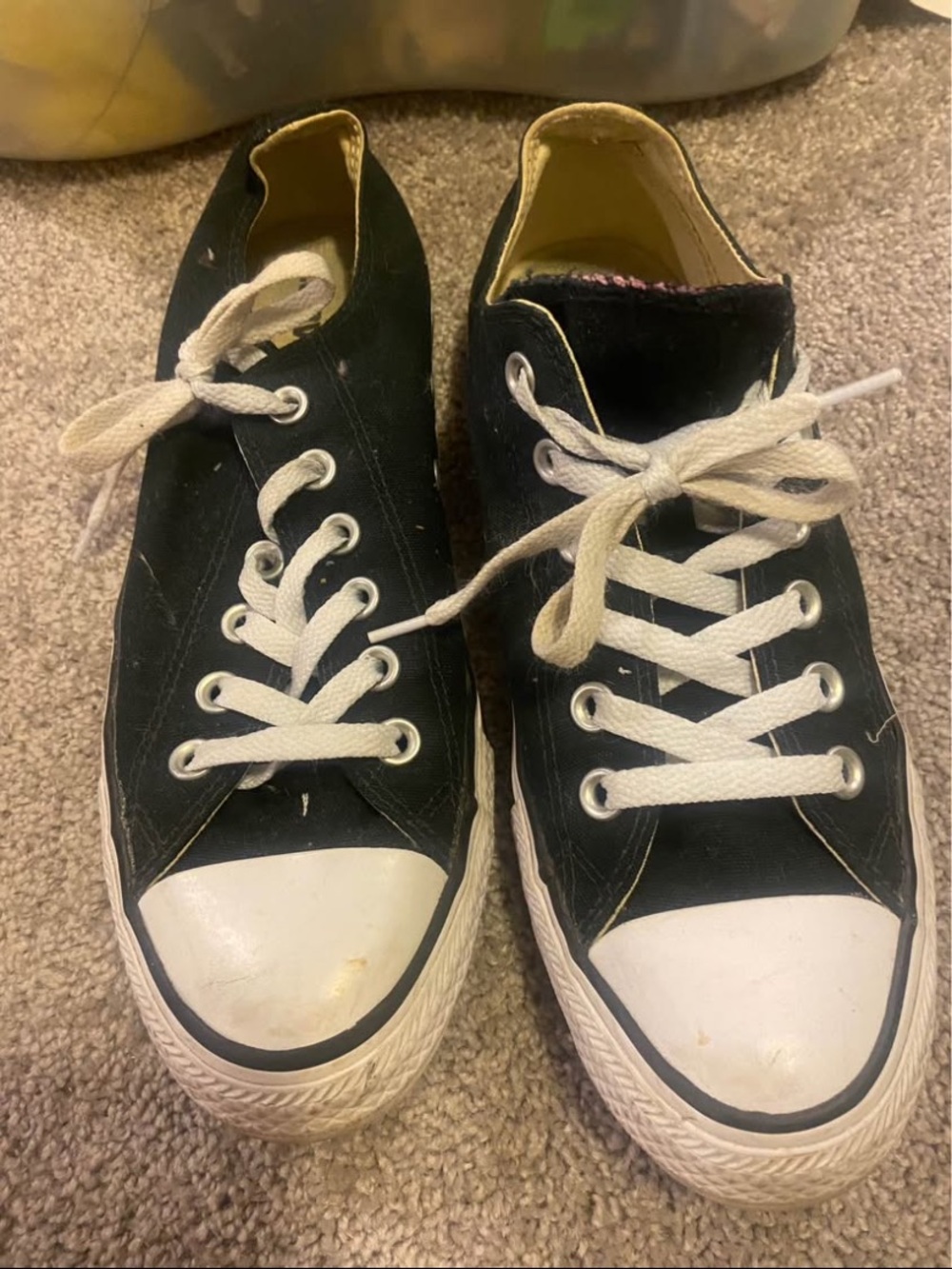 Converse Black and White Low-Top Canvas Sneakers